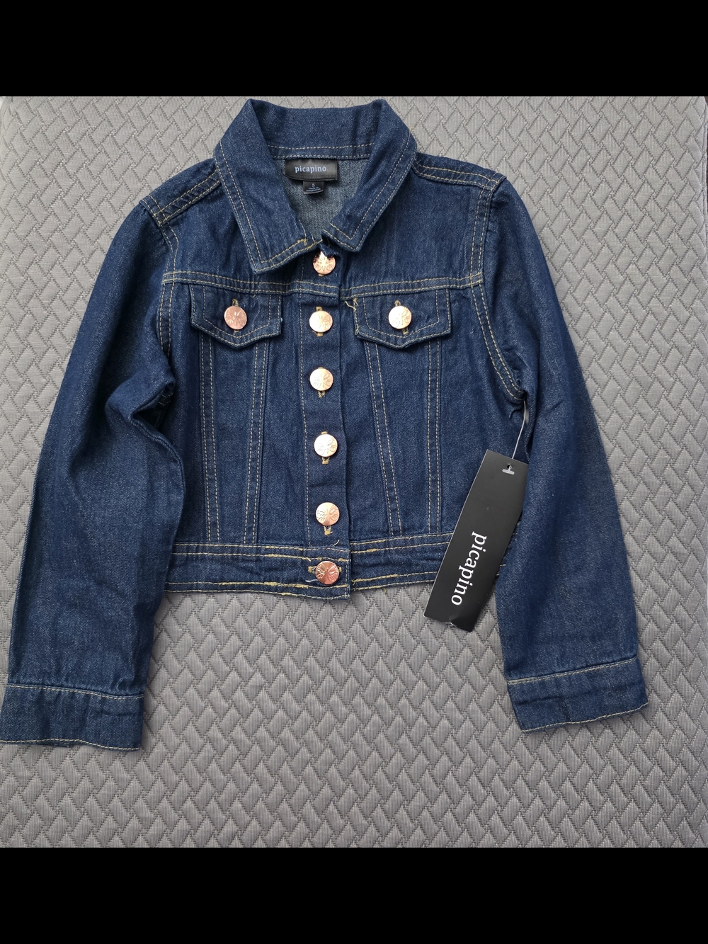 Girls' Dark Blue Denim Jacket